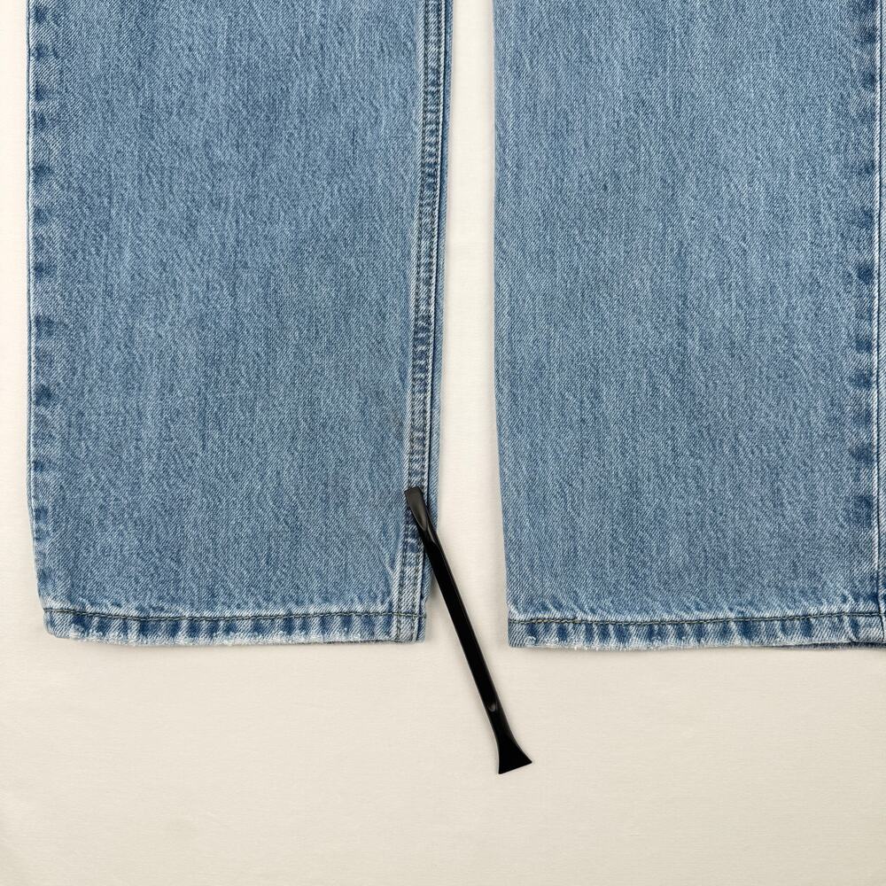 Levi's Low Pro Straight Jeans W28 Light Wash 90s Y2K Vibes Straight Leg - Picture 12 of 14